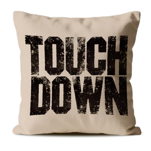 CosxHabitat Vintage Football Pillow Covers 18x18 Football Lover Coach Fan Player Gifts Gifts for Sports Lovers Decorative Throw Pillow Covers for Bedroom Home Sports Room Kids Boys Room