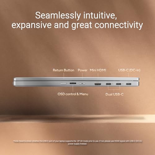 Image of ASUS ZenScreen Duo OLED 360 Foldable Portable Monitor (MQ149CD) - Dual 14-inch, 16:10, 1920x1200, DisplayHDR400 True Black, 100% DCI-P3, Delta<2, Dual USB-C, Mini-HDMI, Kickstand, 3 yr Warranty