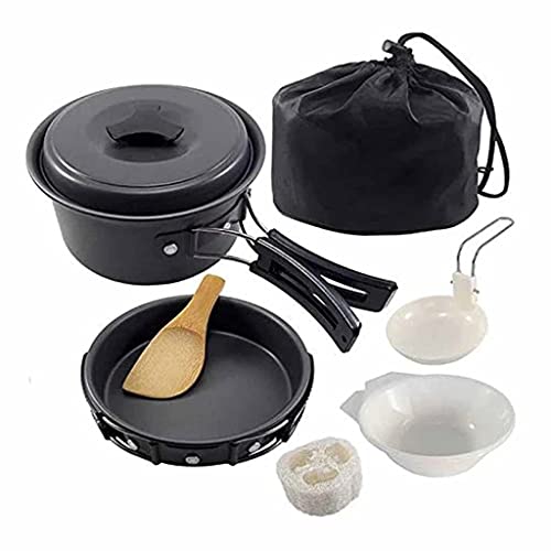 Kit de vaisselle camping 15 pièces avec support Octopus Feet pour cuisson extérieure