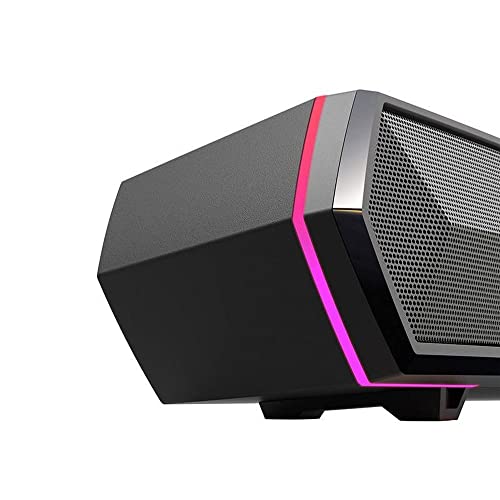 Edifier MG300 kompakte Gaming Soundbar mit RGB-Beleuchtung, integrierter Soundkarte und Mikrofon, Bluetooth 5.3, Schwarz – Bild 3