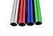Get Out! Aluminum Relay Running Baton 4-Pack – 12in Metal Baton Sticks in Red, Blue, Green, Silver for Track & Field