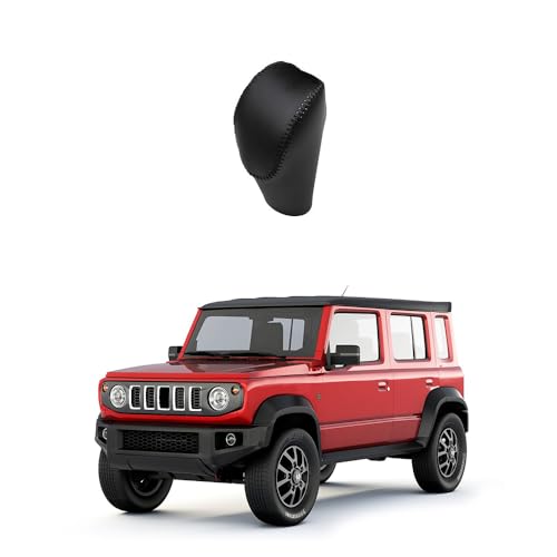 TADOKAPATU ジムニーノマド Jimny Nomade JC74W 対応 シフトノブカバー シフトグリップカバー 内装パーツ ドレスアップ カスタム パーツ プロテクターアクセサリー 爪キズ防止 本革 1PCS【ブラック】JMT-PDTPB