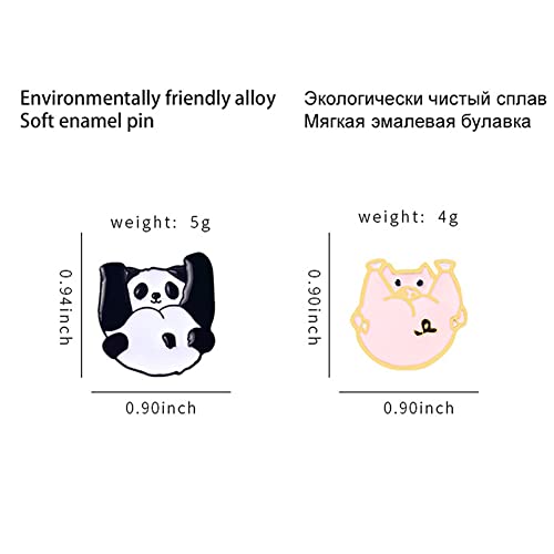 Image of Cute Pins Backpack Pins Alloy Enamel Brooch Cat Funny Cat Brooch Cowboy Badge Pin for Bookbags Clothes /Jackets & Hat Decoration