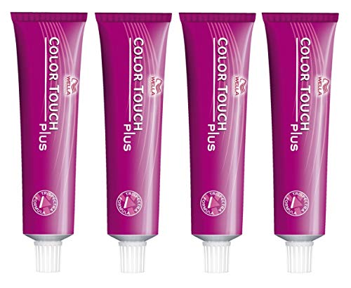 Wella Professionals Colour Touch Plus 88/07 Light Blonde Intensive Natural Brown 60 ml Pack of 4