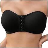 TYHONEYS Soutien Gorge sans Bretelles Fermeture Devant Brassiere Bandeau Push Up Sexy Main...
