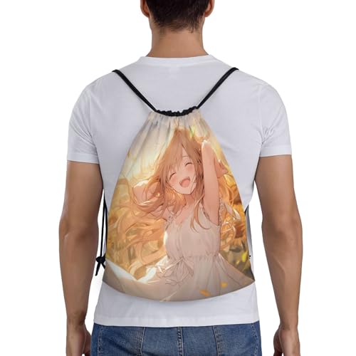 You Are My Sunshine Sunflower print Drawstring Bag Sack Gym Bag Ditty Bag for Gym Traveling, Hiking, Yoga, Shopping for Adult2