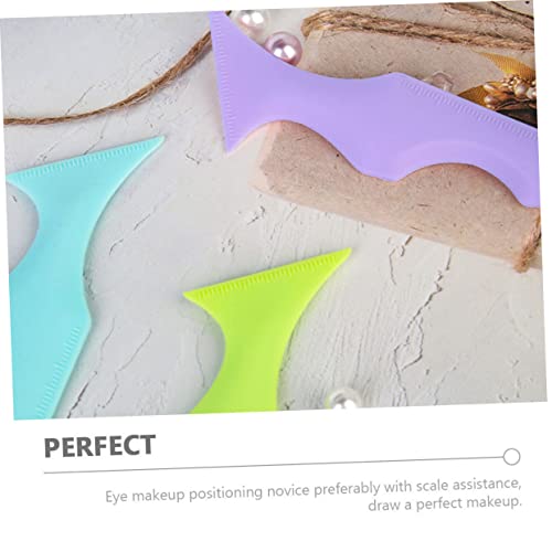 NOLITOY 2pcs Multi-function Silicone Eyeliner Stencil miniatura 7