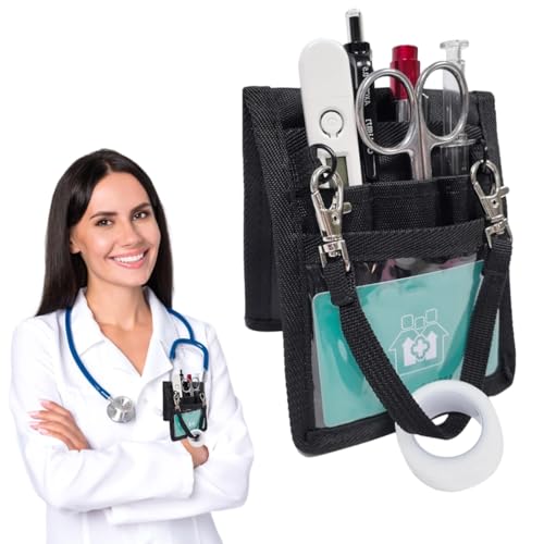 YAZWUR 1 unidad Bolsa para Enfermera, Organizador de Accesorios Médicos, Riñonera de Enfermería para Estetoscopios, Cinturón de Herramientas Compacto y Ligero