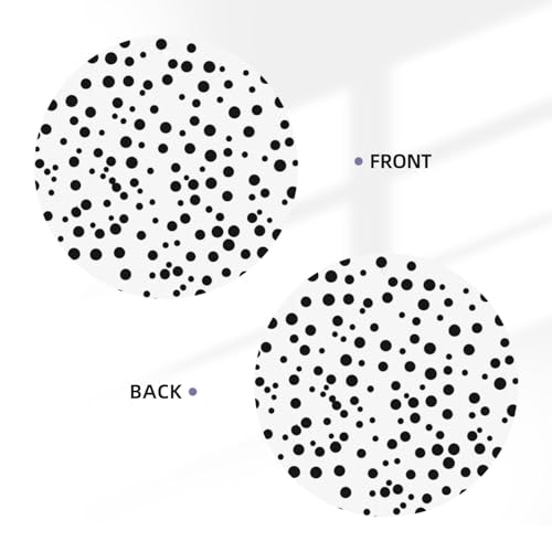 Hojas perfumadas para auto Black And White Polka Dot miniatura 3