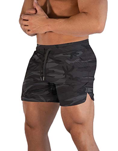 Image of FLYFIREFLY Men's Gym Workout Shorts Running Lightweight Athletic Short Pants Bodybuilding Training