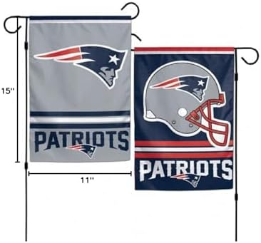 NFL New England Patriots WCR08374013 Garden Flag, 11" x 15" image 4