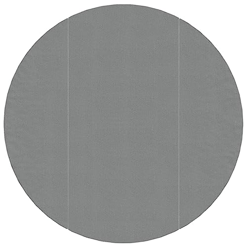 vidaXL Telo sotto Piscina Grigio Chiaro Ø306 cm Geotessile Poliestere