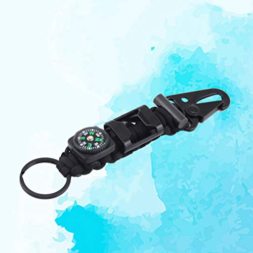 BESPORTBLE 1 chaveiro de paraquedista militar trançado gancho kit de sobrevivência anel king para av