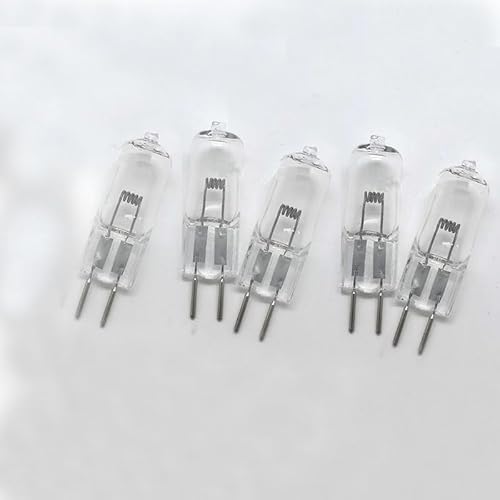 5PCS Halogen Bulbs GY6.35 ACDC 12V 20W G6.35 Halogen Light Bulbs 2 Pin Clear Capsule Lamp GY6.35 Bi-pin Warm White Dimmable,20W