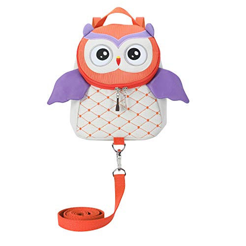 Toddler Girls Boys Cute Butterfly Owl Penguin Backpacks with Safety Leash Kid Child