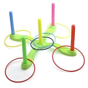 Ringwerpspel voor kinderen, ringwerpspel, werpspel, outdoor-spelletjes voor volwassenen en familie, ringwerpspel, outdoor en indoorspellen voor buiten, voor kinderen, spelletjes, tuinfeest