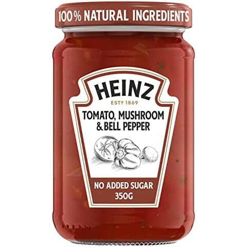 Heinz Tomato, Mushroom & Bell Pepper Pasta Sauce Cover