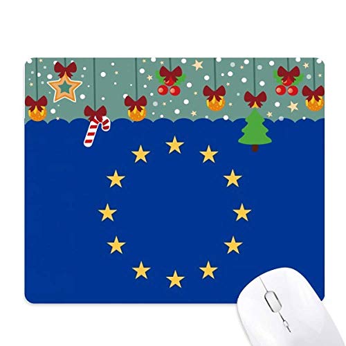Alfombrilla de ratón de la UE para ordenador y ratón óptico de oficina con bandera