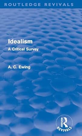 Idealism (Routledge Revivals): A Critical Survey book cover