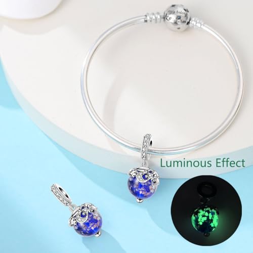 Glow/wishing bottle Silver Charm Bead Hypoallergenic Jewelry for Pandora Bracelets & Necklaces, Mothers Day Christmas Gifts4