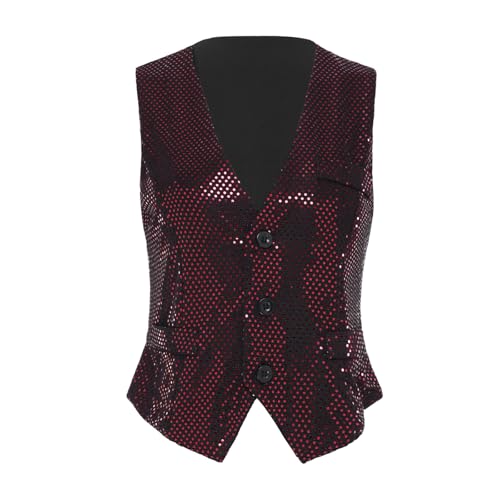 Gilet avec paillettes femme sans manches vêtement de fête et bal promo