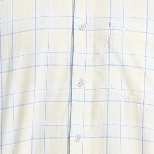 Image of Colorplus Men's Pure Cotton Checks Pattern Tailored Fit Spread Collar Full Sleeve Casual Shirt