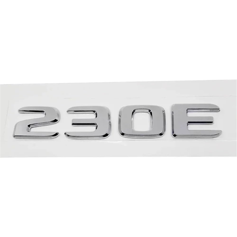 YTQMoreBNZ YYDStes ABS Car Rear Trunk Letter Emblem Tail Number Badge Sticker Compatible With Mercedes Benz 230E 300E 300SEL 300SE 500SEL 560SEL 600SEL