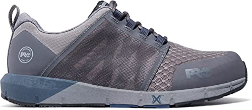 Image of Timberland PRO Men's Radius Composite Safety Toe Industrial Athletic Work Shoe, Grey /Navy, 15 W
