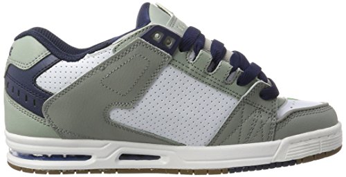 Image of Globe Men's Sabre Skate Shoe, Grey Grey Blue Green, 14 US