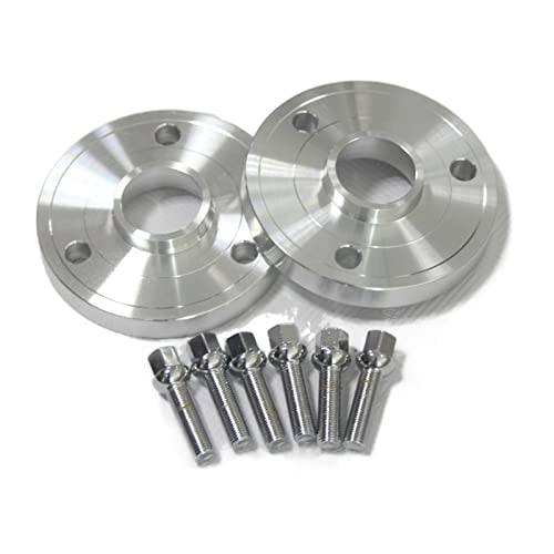 2s[X 15/20mm A~zC[Xy[T[ PCD 3-112 CB 57.1 X}[g CABRIO(450) CITY-COUPE(450) FORTWO CABRIO(450)ɓK(2PCS 12mm Silver)