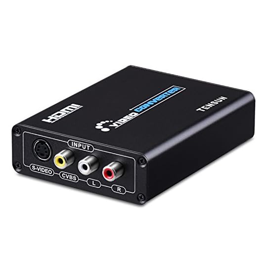 
                            Tensun 3RCA AV CVBS Composite & S-Video R/L Audio to HDMI Converter Adapter Support 720P/1080P for PS2 PS3 NES SNES Nintendo 64 HDTV
                        