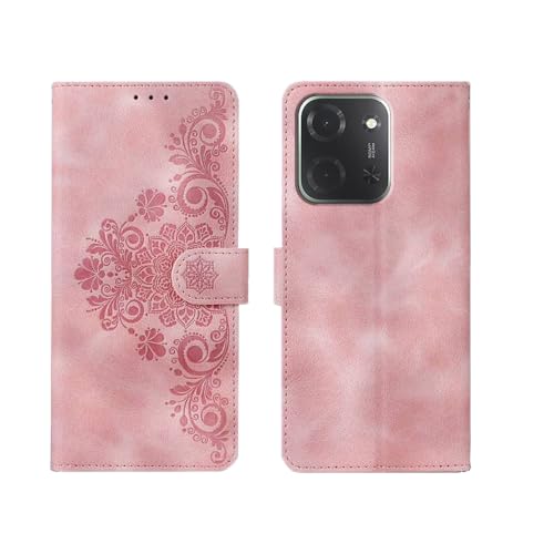 Image of amazon basics Poco C85 5G Flip Cover | Card Pockets Wallet & Stand | Flip Cover for Poco C85 5G (Executive Pink)