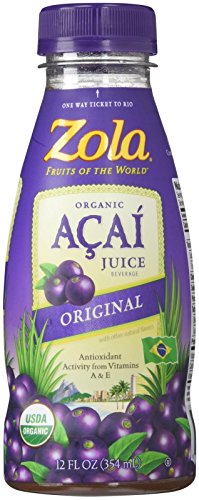 Zola Acai Organic Acai Power Juice - Original - 12 oz - 12 ct