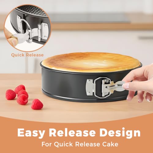 Molgree Springform Pan 9 Inch Spring Form Pan for Cheesecake with Protector - image 2