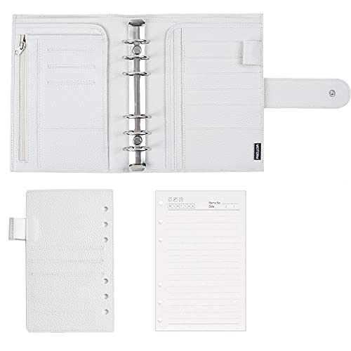 Moterm Personal Luxe Rings Planner - Genuine Leather Binder Organizer (Pebble-Cream, 30Mm Ring) #TOP1