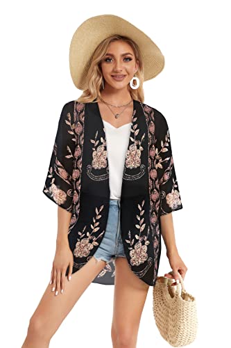 Image of Swimsuit Coverups for Women Sarong Beach Bikini Wrap Sheer Short Skirt Chiffon Scarf for Swimwear