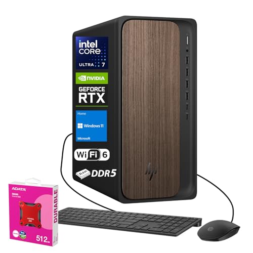 HP 2025 OmniDesk Business Desktop AI PCAIntel Core Ultra 7 265ANVIDIA GeForce RTX 5060A32GB DDR5 RAMA1TB SSD KB & MouseAHDMIA
