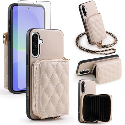 Housse Galaxy A55 5G argyle avec bandoulière pour garder les mains libres en ville