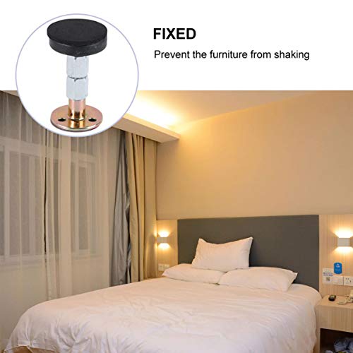 Homoyoyo Estabilizador de estrutura de cama ajustável de 4 peças, fixador de cabeceira de metal para