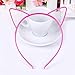 12 Pieces Plastic Cat Ears Headband Multicolor Cat Ear Headbands Headwears for Women Girls Makeup Party Daily Decorations Birthday Party (At Least 10 Colors)