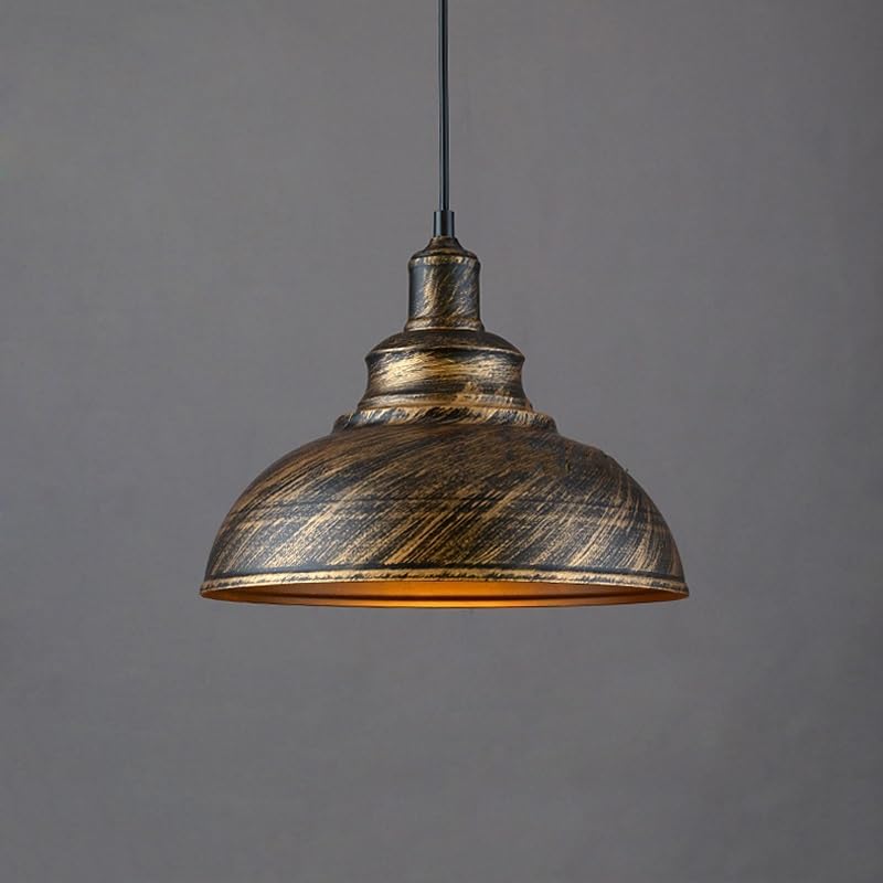 Lustre suspendu phare retro vintage cuivre cuisine bureau