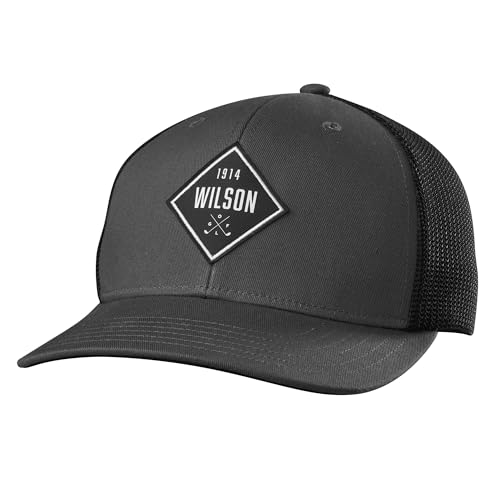 Wilson Unisex Golf Snapback Kappe Hut, Grau/Schwarz, Einheitsgröße EU Wilson Unisex Golf Snapback Kappe Hut, Grau/Schwarz, Einheitsgröße EU