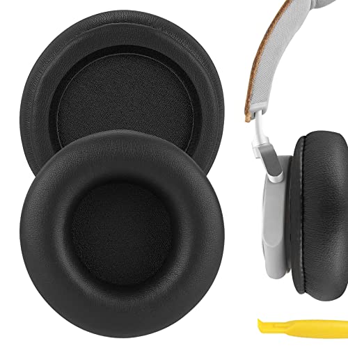 GEEKRIA QuickFit Ersatz Ohrpolster für Bang & Olufsen Beoplay H4, H6, H7, H9, H9i, HX, Portal Kopfhörer Ohrpolster, Headset Ohrpolster Ohrmuscheln Reparaturteile (Schwarz/Kein Kunststoffclip)
