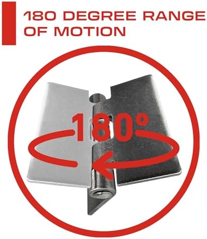 6” Heavy Duty Weldable Hinges – Book Hinge – Weld On Hinges - Steel Butt Hinge - Weld On Butterfly Hinges for Heavy Gates & Doors - Weldable Steel Hinge - Metal Weld Hinges