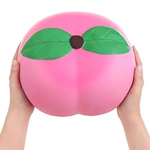 Anboor Squishies Jumbo Peach Super Giant Squishy Squeeze Slow Rising Toys Stress Relief Squishies Toy Kawaii Geurende…