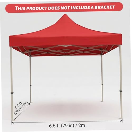 Cubierta de toldo 2x2m roja ideal para eventos al aire libre y terrazas 6