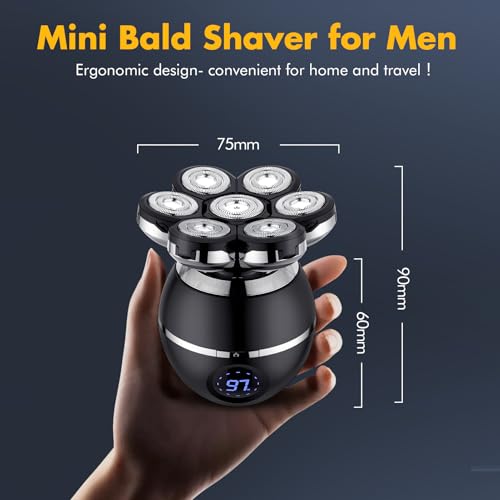 ETENTOUS Head Shavers for Men, 2025 Upgraded Head Shavers for Bald Men, IPX6 Waterproof Head Shaver, LED Display, Rechargeable Mens Head Shaver - Image 5