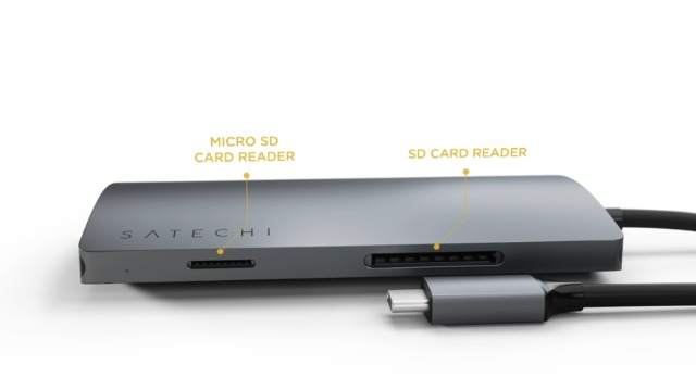 その他 Satechi USB-C MULTIPORT PRO V2 SATECHI USB-C Hub Çok Portlu Adaptör V2-4K HDMI (60Hz), 60W USB-C