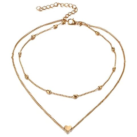 Yuemei Wedding Necklace for Girls Fashion Friendship Necklace 2 Best Friend Necklace For Girls Women Friends Fashion Classic Pendants (Gold, One Size) Cover