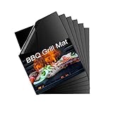 QF Grill Mat, Set of 6 BBQ Grill Mat Nonstick Reusable Barbecue Baking Mat Teflon Cooking Mats for...